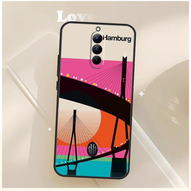 London Roma New York Countries Art Case For ZTE Nubia Red Magic 6 7 6S 7S 8S 9S 10S Pro For RedMagic 10 8 9 11 Pro Plus Cover