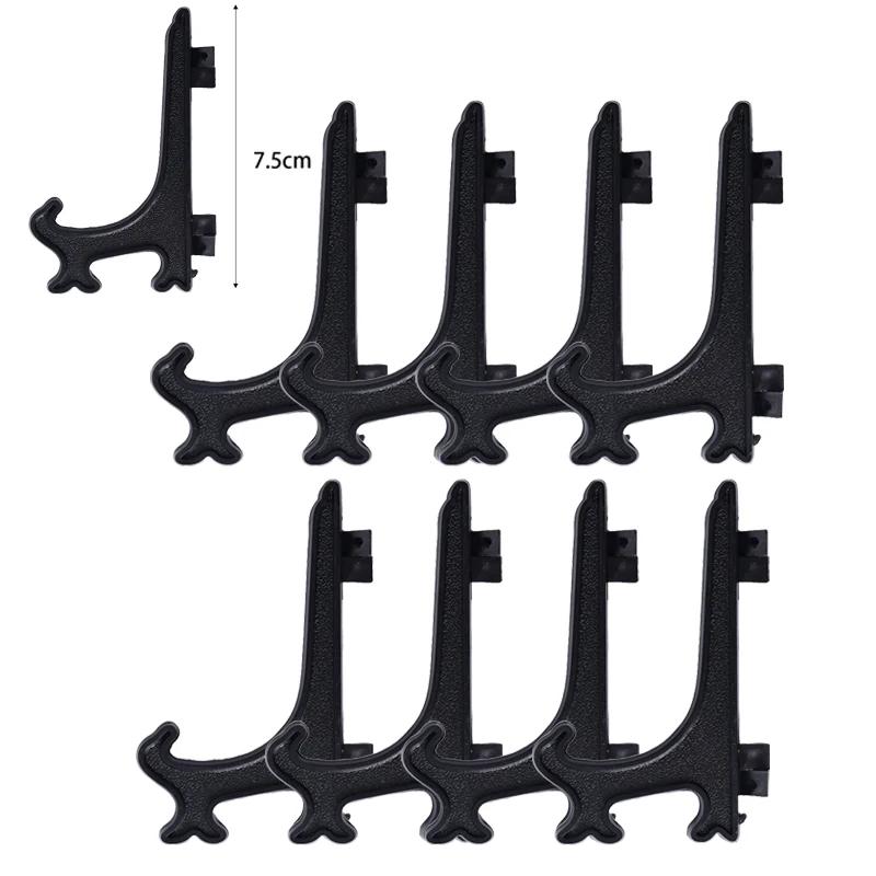 Plastic Easel Plate Display Stand Photo Picture Frame Holder for Wedding Party Desktop Decoration Folding Phone Book Racks