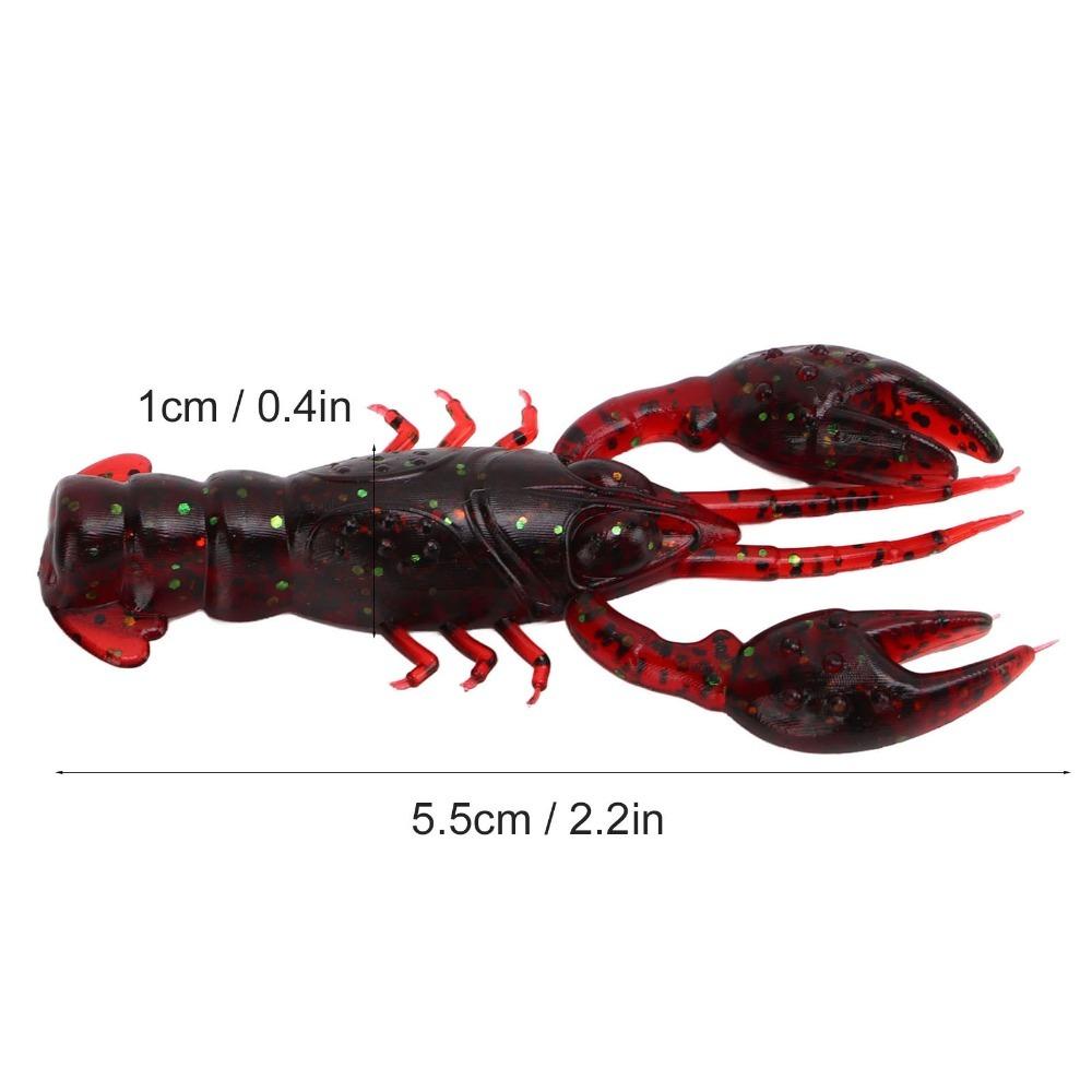 20PCS Soft Crawdad Bait 5.5cm Artificial Lure Durable Fishing Lure  Bass Fishing