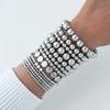 13pcs Vintage Gold Color Pearl Bead Bracelet Set for Women Elegant Multi Layer Stacked Elastic Bracelets Daily Holiday Jewelry