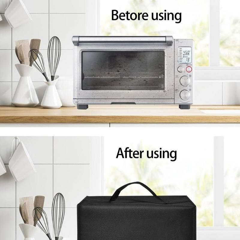Breathable Microwaves Oven Covers Dust Proof Oil Resistant Washable Fabric Fit For Kitchen Appliance Maintenances
