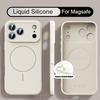 For iPhone 17 Pro Max Case Magnetic For Magsafe Liquid Silicone Soft Cover Coque For iPhone 16 15 14 13 Pro Max 17E 16E
