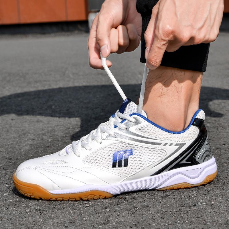 High Quality Shock Absorption Anti Skid Wear Resistant Fashion Sports Badminton Shoes Table Tennis Shoes Breathable Non Slip Sneakers