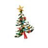 Z1236 Festive Brooch: European & American Christmas Wreath & Santa Claus Tree Design