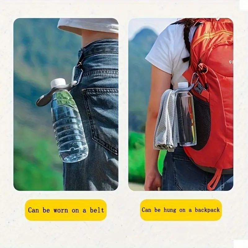 1 STÜCK Kürbisförmiger Silikon-Outdoor-Getränkeflaschenhaken Wasserflaschenschnalle Reisebequem Bergsteigerrucksack Hängeschnalle Artefakt