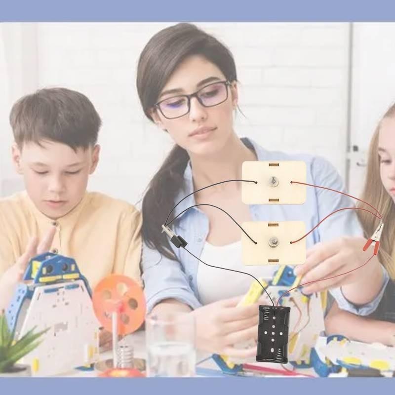 Nengen Smart Elementary School Student Handmade Diy Circuit Series Parallel Learning Toy Large Children's Technology Small Production Classroom Tool