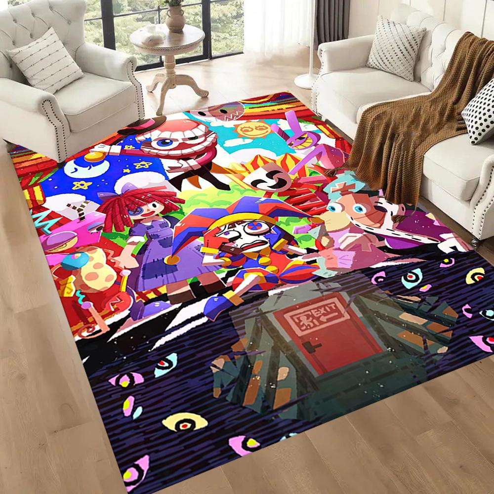 Die Amazing Digital Circus Style quadratischen Teppiche sind eine großartige Wahl für Wohnzimmer, Schlafzimmer, Heimdekoration und als Geschenke.