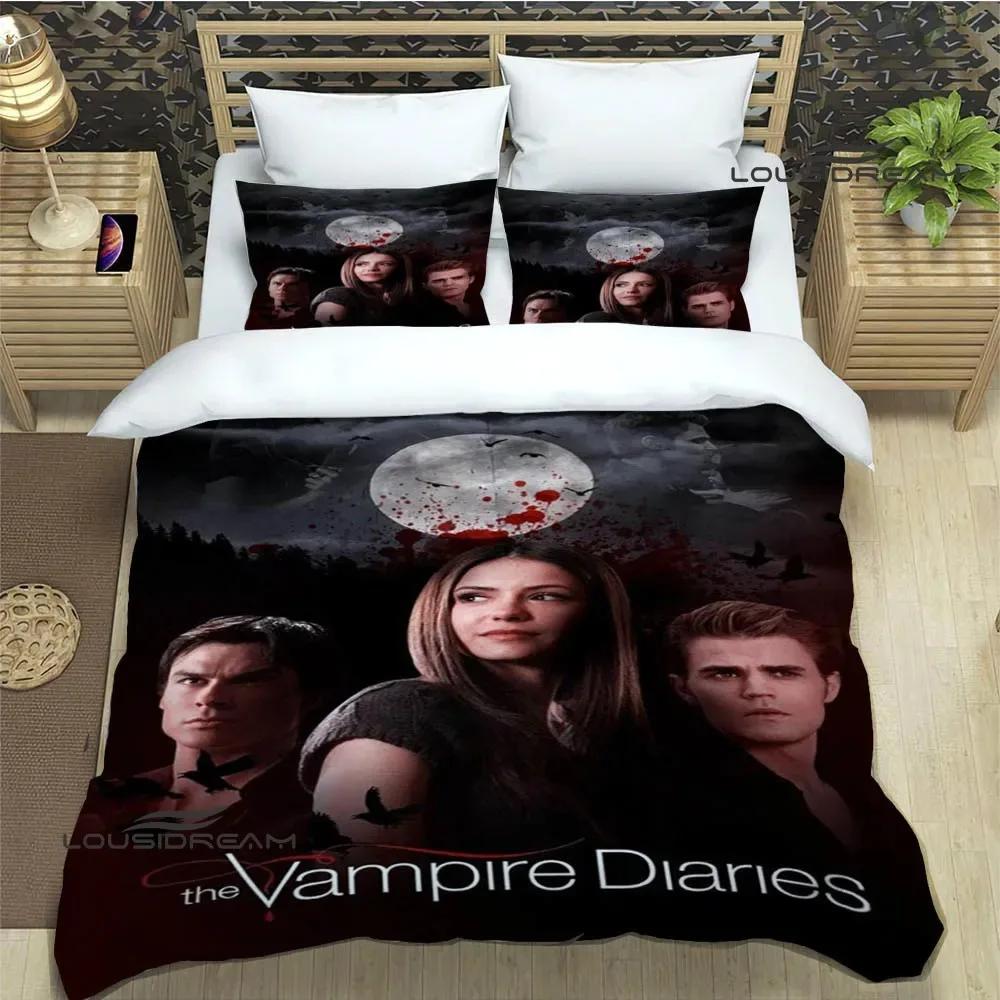 

The Vampire Diaries Damon salvatore Bedding Sets exquisite bed supplies set duvet cover bed comforter set bedding birthday gift 220*240cm 3pcs