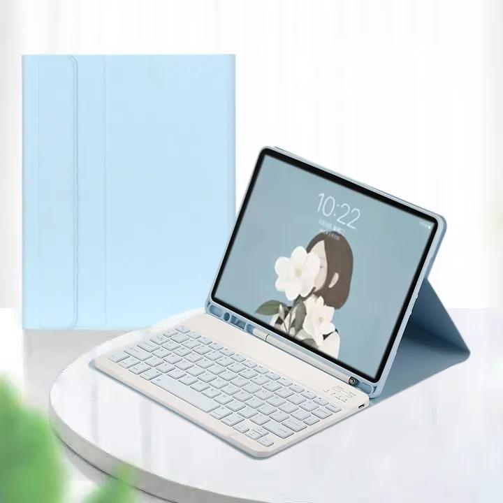 

For IPad Air 11 2024 2025 Keyboard Case Pen Holder Russian Korean Hebrew Spanish Teclado Funda for IPad Air 6 Cover M2 Air 11 M3 English небо