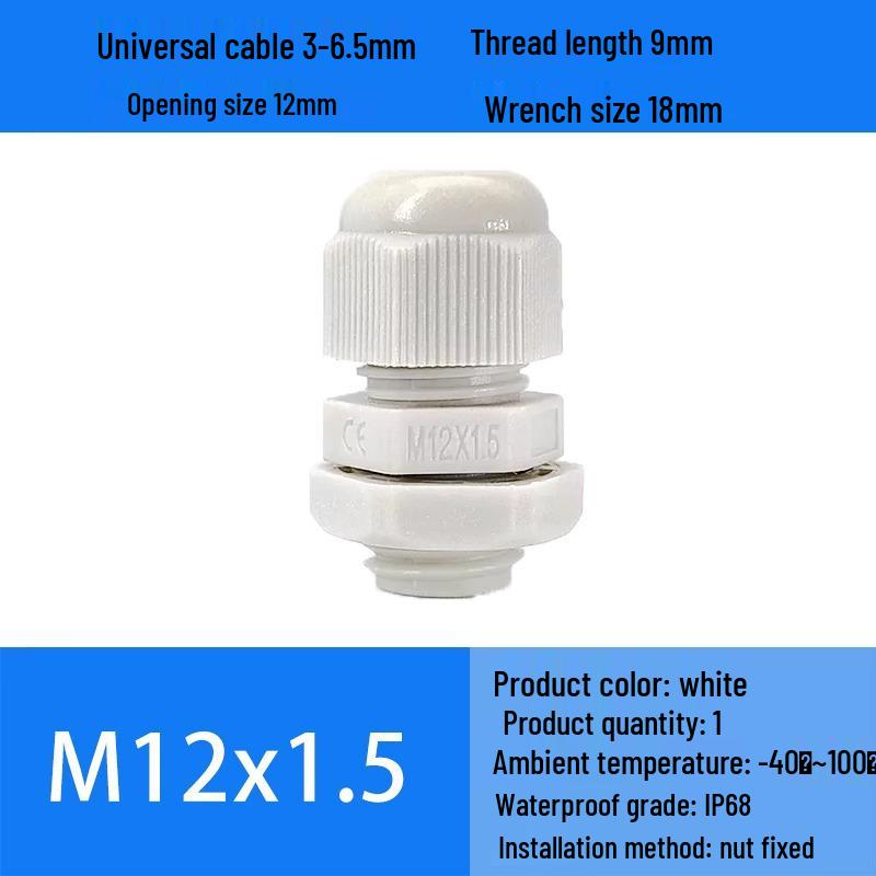 M Series Waterproof Nylon Cable Gland Connector