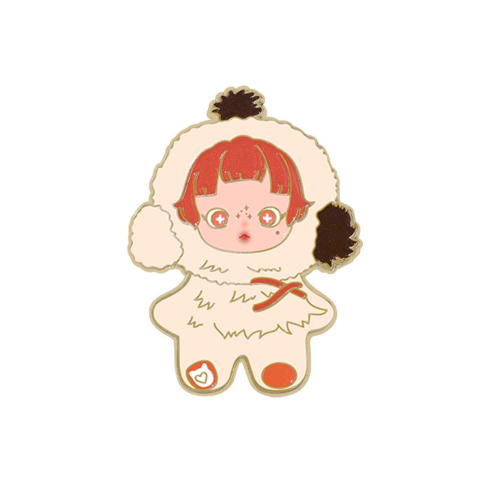 Cartoon Animation DIMOO Series Metal Badge Cute Baby Set POP MART Brooch Cute Clothes Decoration