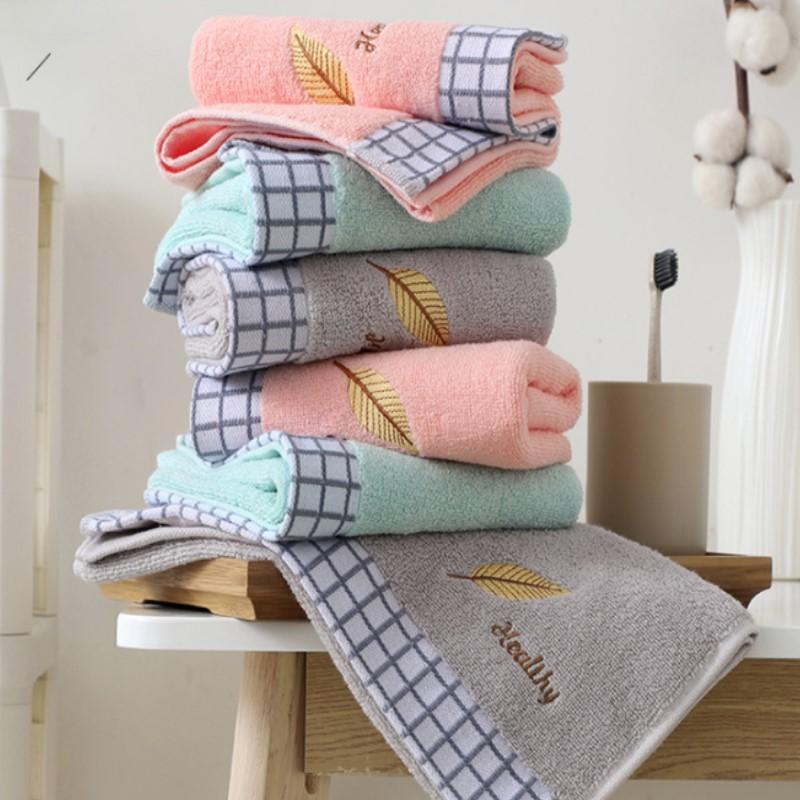 Premium Cotton Leaves Towel Set Ultra Absorbent Lint-Free Quick Dry Lightweight Bath And Hand Towels for Home 1/4/6pcs Options