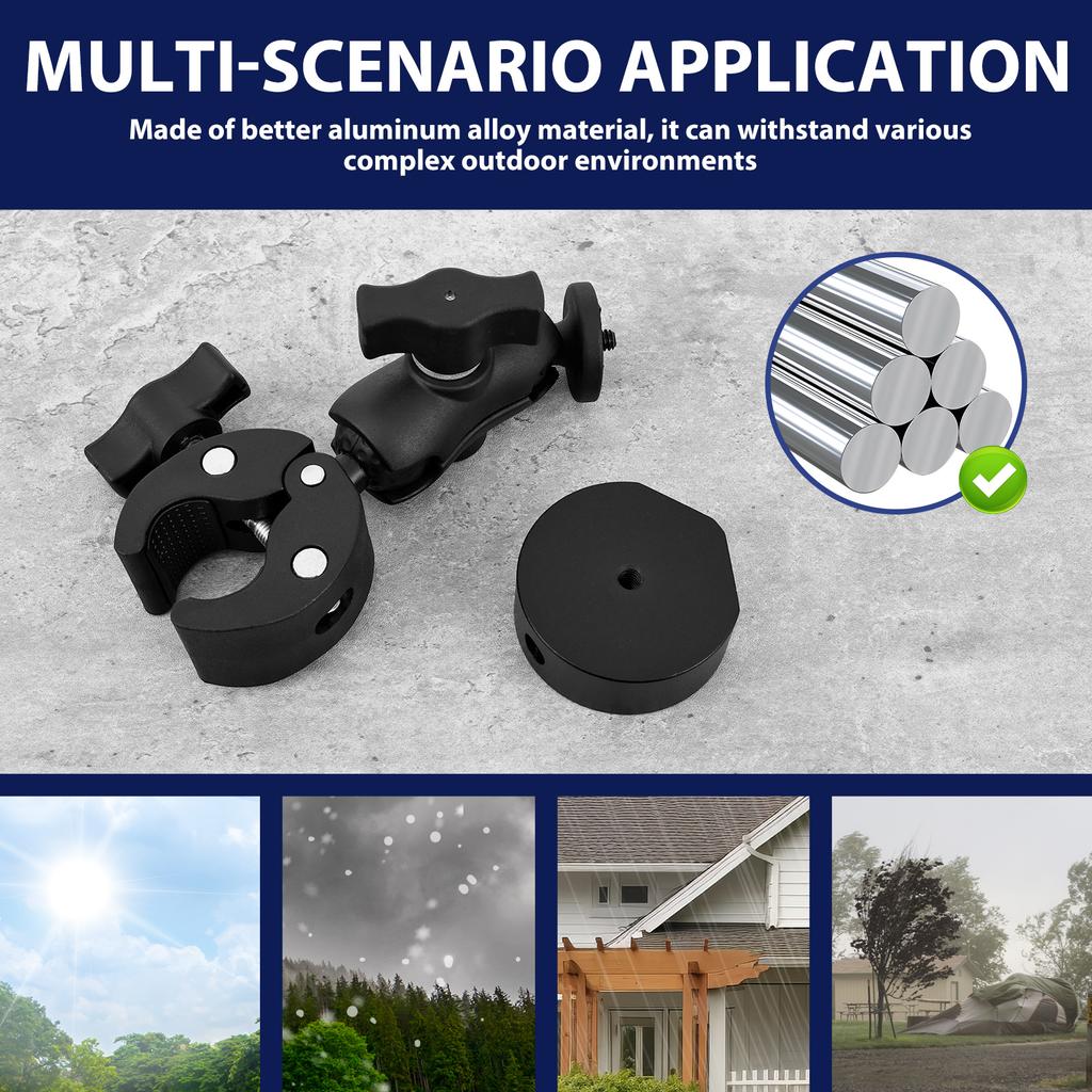 RV Pole Clamp Mount for Starlink Mini 2025 Pole Mount Mini Starlink Tripod Adapter Adjustable Clamp Bracket for Star Link Mini