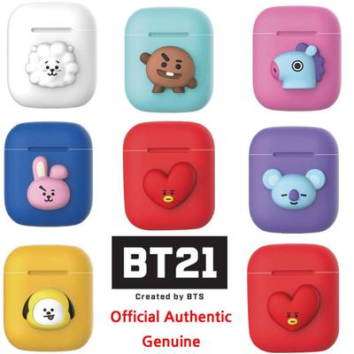 BTS BT21 Official For AirPods Case Silicon Skin New For Apple For AirPods 1 For AirPods 2