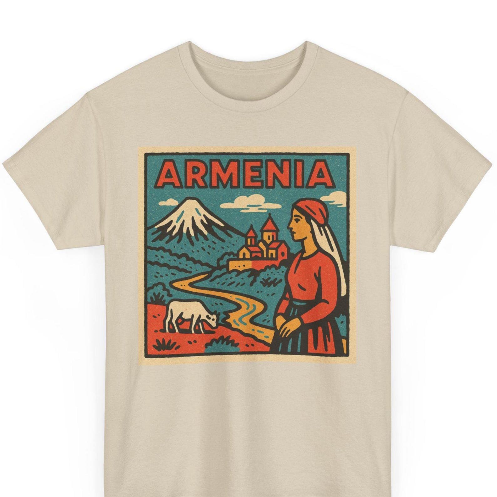 Armenia Retro Comic T-Shirt: Vintage Caucasus Pop Art Tee S