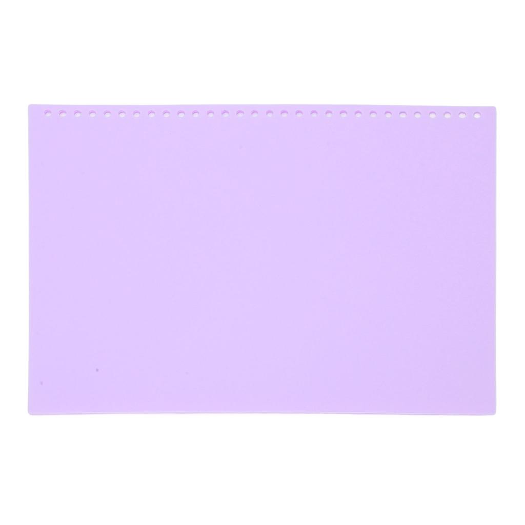 20Pcs Sheet Protector Paper Binding Cover Matte   30 Holes PP Plastic for Presentation