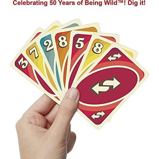 Mattel Game Uno Iconic 1970s Edition Ages 7 Up GXV43
