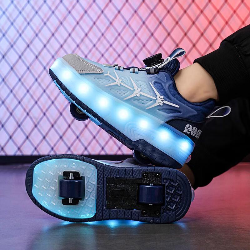 Kids  Flashing Light Roller Skate Shoes