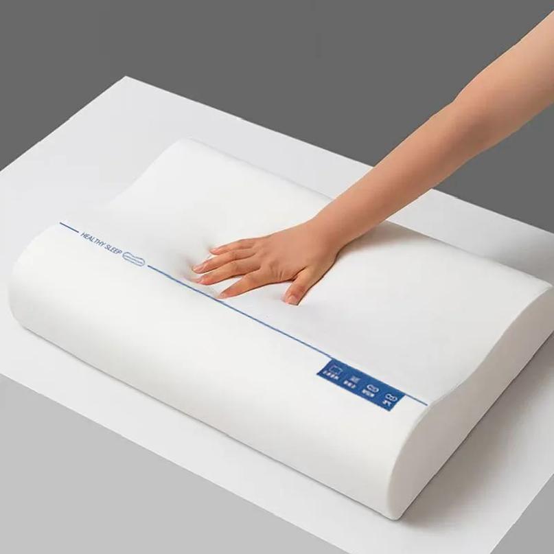 Slow Rebound Sleeping Memory Foam Pillow Solid Cervical Orthopedic Pillows for Adult Kids Neck Care Comfortable Massage Cushion