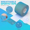 Roll Athletic Tape, 3 Colors, 2 Inches X 16.4 Feet, Uncut Athletic Tape with Scissors, Elastic Athletic Tape, Waterproof Knee Tape for Ankle Wri