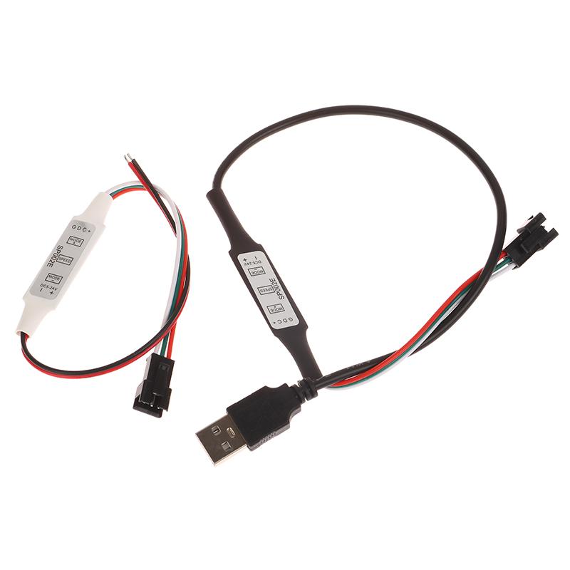 Mini Controller WS2812B WS2811 Per Striscia LED a Pixel Luci USB 3 Tasti Striscia LED WS2812 SP621E Musica Bluetooth APP DC5V-24V