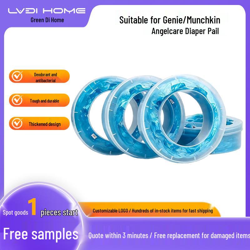 Odor-Proof Diaper Trash Bags for Tommee Tippee Pail Cartridges 8-Pack чёрный