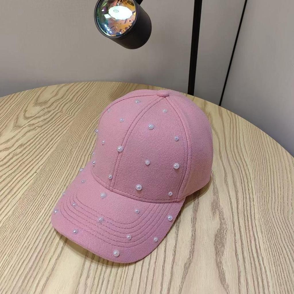 Fashion Pearl Elegant Baseball Cap For Women Outdoor Casual Sun Protection Bones Hat Gorras Casquette