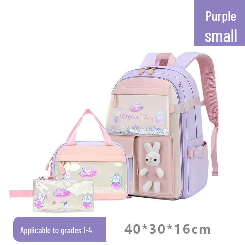 Quicksand Style Backpack for Girls - Suitable for Elementary to Junior High Students