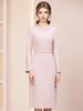 Zhi Li Frühling 2026 Rosa Strassgürtel tailliertes Luxus-Bankettkleid