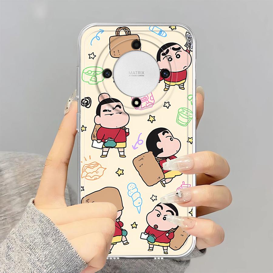 Cute Crayons Shinchans Soft Phone Cover Case for Honor X9a X8 90 Lite X8b X7b X9b X8a
