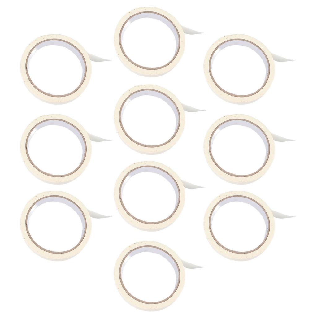 10 Rolls White Masking Tape 0.7in Width Easy Tear High Adhesive Paint Tape for Painting DIY Arts Crafts Labeling