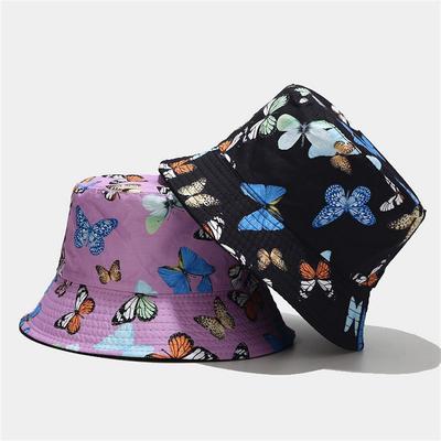 Unisex Cotton Bucket Hat Men Women Double-Sided Sun Cap Summer Fashion Fisherman Hats