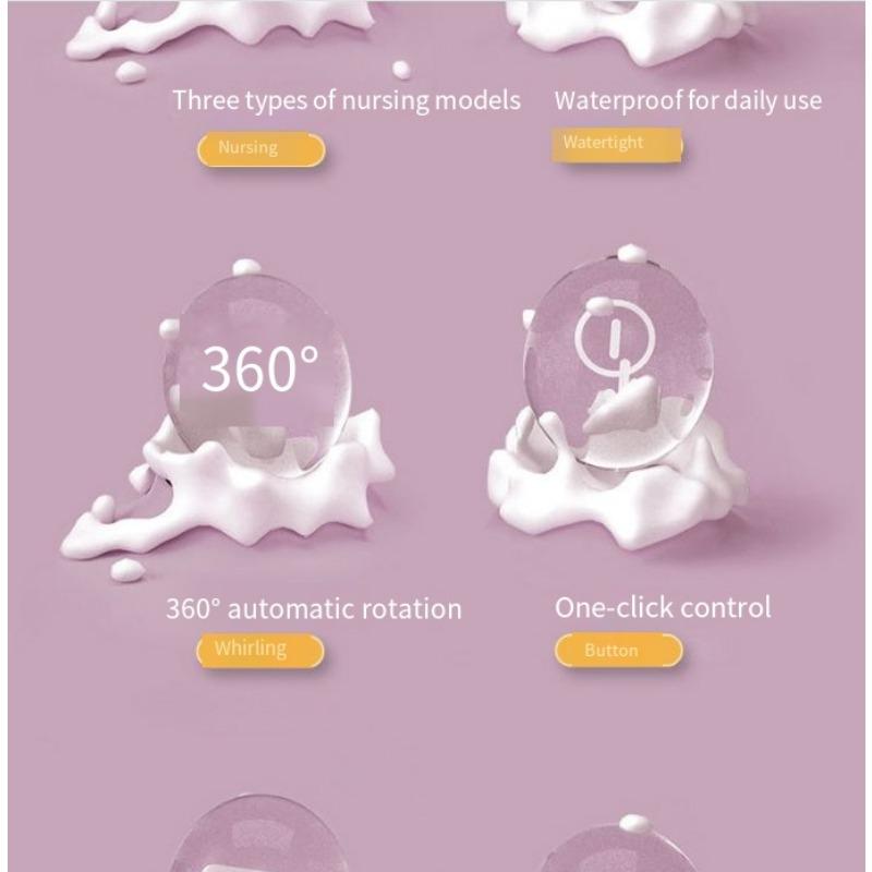 1SET Neue Elektrische Badebürste Vollautomatisch Haushalt Multifunktional Wasserdicht Massage Reiben Bade-Artefakt Langer Griff Badebürste