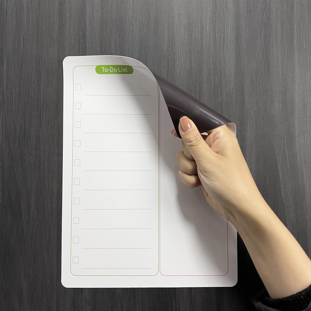 1pc Weekly Plan Magnetic Refrigerator Magnet, Erasable and Writable, Home Schedule Reminder, Recipe Record for Refrigerator Agenda Wall