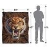 JQ Licensing Jlo Silky Tiger Supersoft Blanket