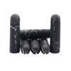 Weiou Laces Reflective Adjustable Buckle Open-ended Metal Tips Black/White Crackle Finish Customizable Pair for Various Brands