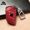 Leather Car Key Case Cover Shell For Bmw X1 X3 X5 X6 X7 1 3 5 6 7 Series 530 G20 G30 G11 F15 F16 G01 G02 F48 Keyless Accessories