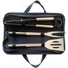 BBQ Grilling Tools Set - Stainless Steel Grilling Accessories with Free Portable Bag.