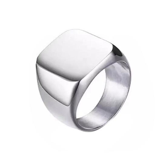 Anello di Coppia Stile Semplice Hip Hop Geometrico Lucido Decorazione Tutto Abbinabile Regalo Uomo Donna