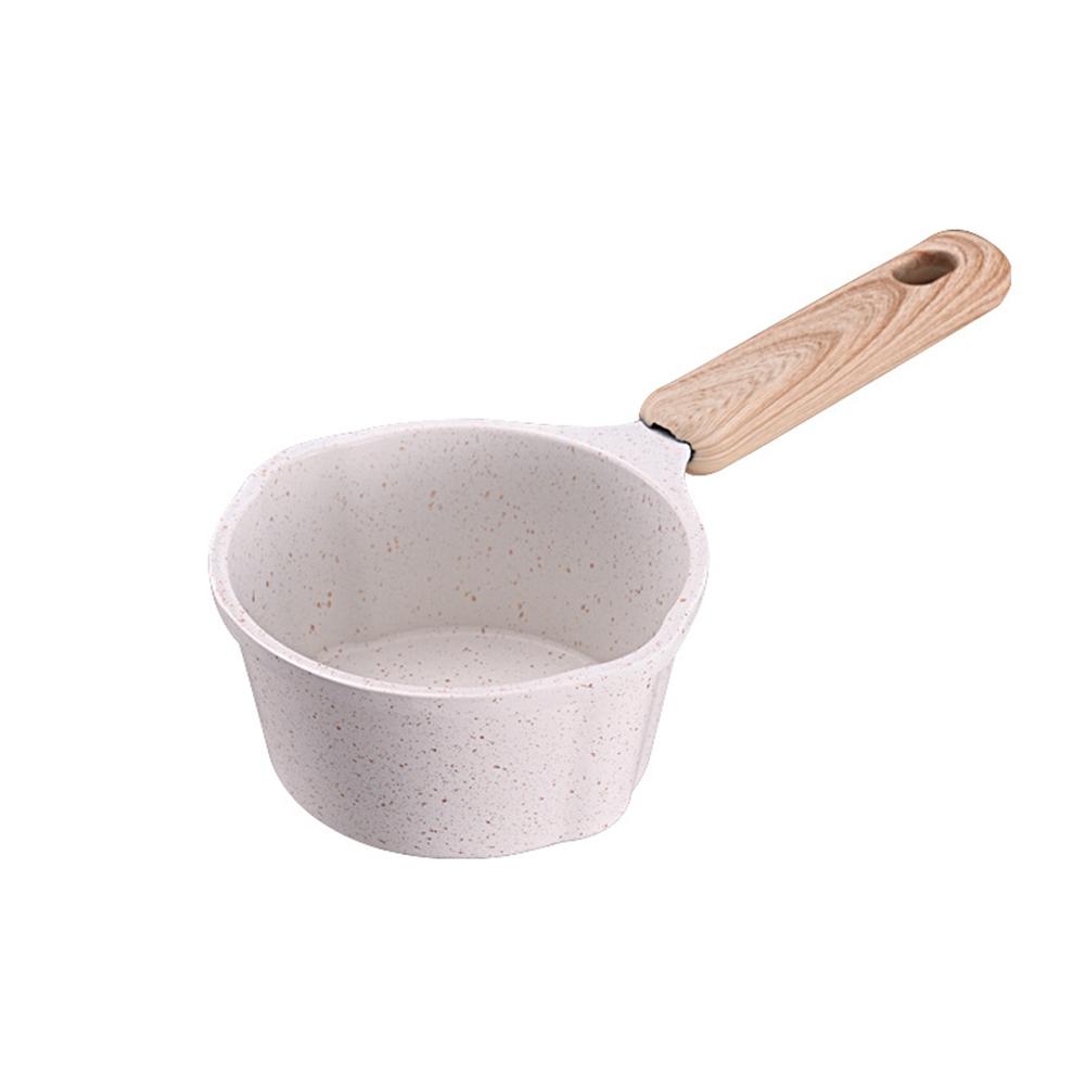 Utmärkt för köksanvändning Gjutaluminium Hot Pot Design med handtag av bokträ Gjutaluminiumkastrull Non-stick kokkärl