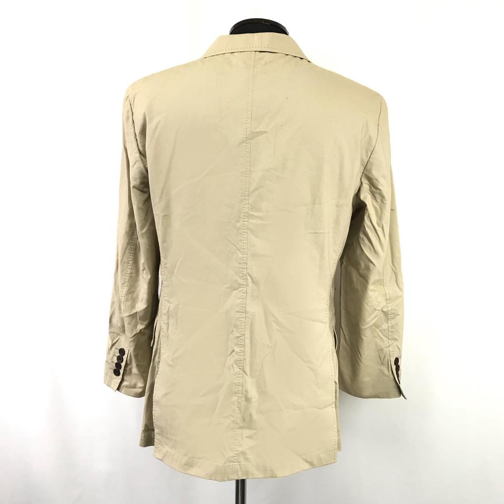 BURBERRY Cotton Tailored Jacket [Men S/Beige] Blazer Outerwear(USED)