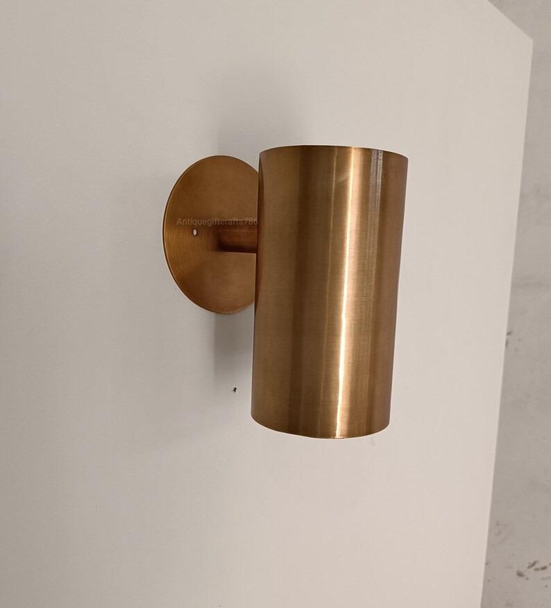 Mid Century Brass Wall Sconce - Focus Lighting Fixture