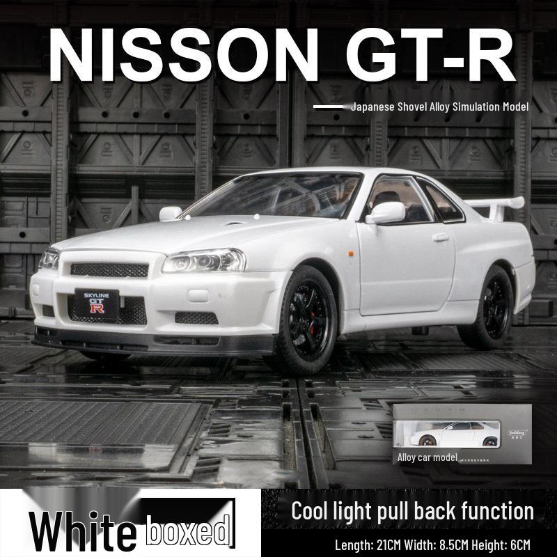 

Jinlifang R34 Skyline Модель из сплава - Японский спортивный автомобиль Реплика Украшения