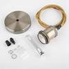 Inline Badge Ceiling Lamp Holder Aluminum E27 Lamp Holder Set Single Lamp Holder 1M Cord Vintage Style Lamp Holder For Mall