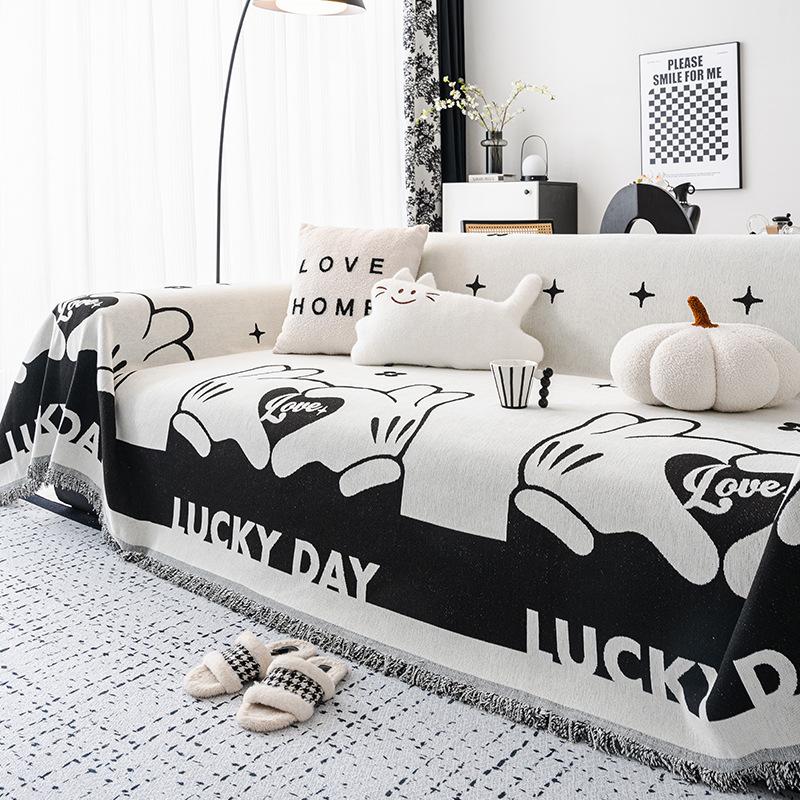 

Новый чехол для дивана, полотенце, полный чехол, все включено, нескользящий универсальный чехол, французский ретро, легкий, роскошный, высококачественный чехол 180*130cm