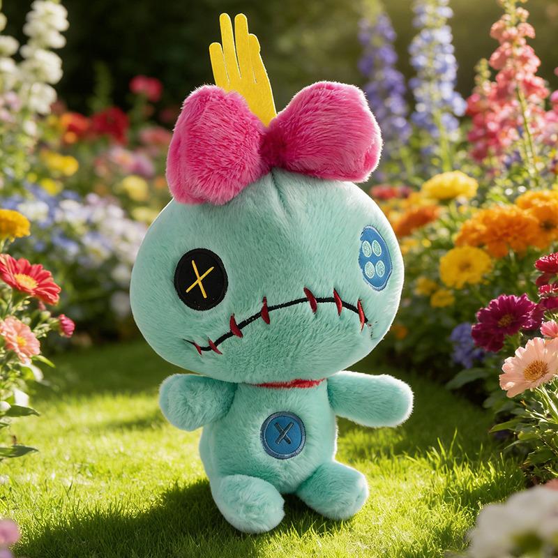 Cute Funny Green Scrump Plush Toy Little Golden Lucky Stuffed Animal Cartoon Green Doll For Girl Boy