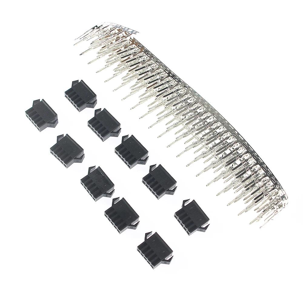 520 sztuk SM Dupont zestaw złączy przewodów, 2/3/4/5Pin męski/żeński obudowa głowica pinowa złącze zaciskane zestaw złącze PCB złącze