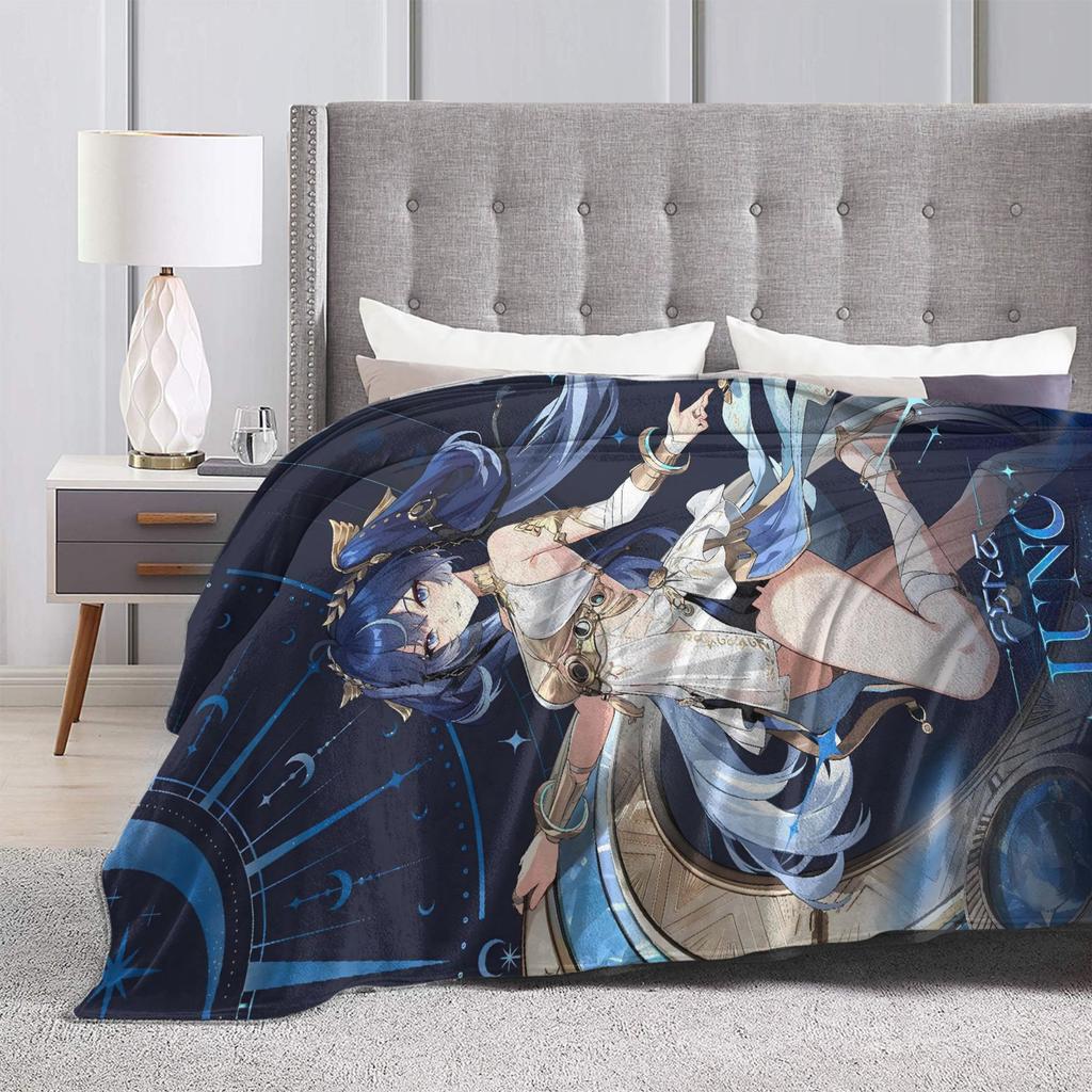Iuno Wuthering Waves Game Blanket Quality Soft Warm  Throw Blanket Autumn Picnic Couch Bed Fashion Bedspread