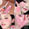 Cappuvini Gloss Clear Water-Like Blush Liquid Sweet Girl'S Energetic Blush For Daily Whitening Naturally Breathable Lightweight