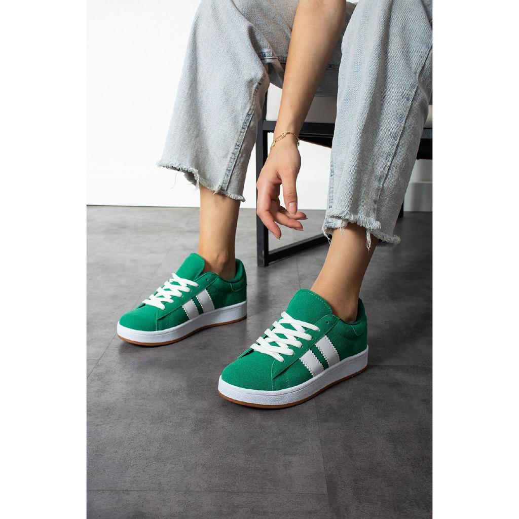 Navy Blue-white Orthopedic Sole Striped Sneakers